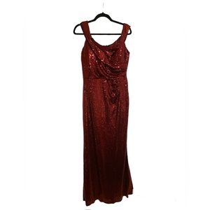 Marina Red Sequin Dress Size 12, NWOT (Never Worn)